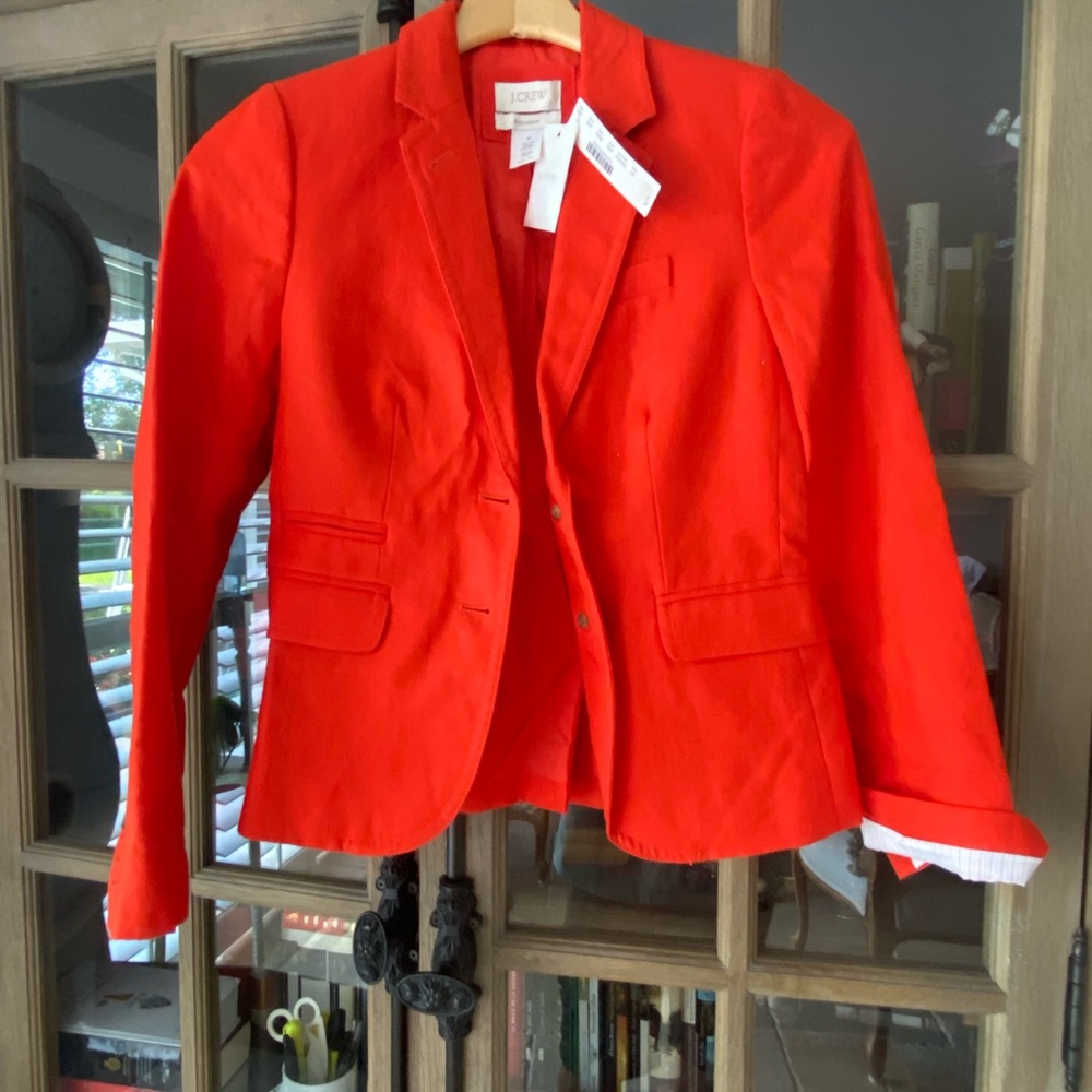 J. Crew Bright Red Women's Blazer